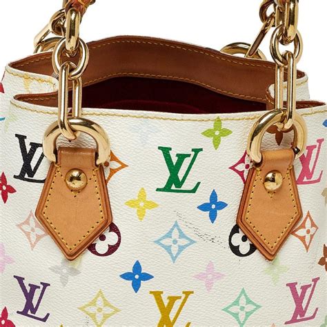 LOUIS VUITTON Monogram Multicolor Audra White.